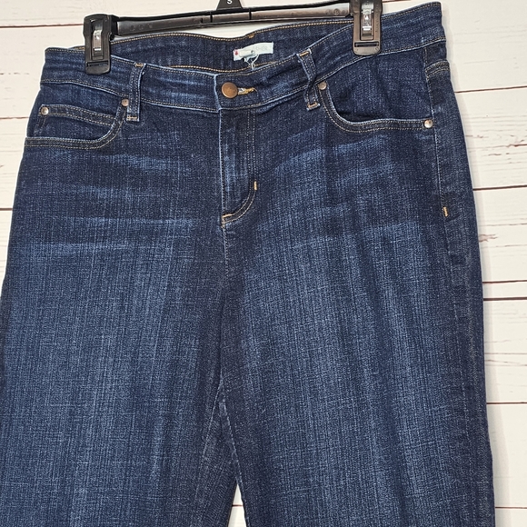 Eileen Fisher Organic Cotton Denim Wide Leg Jeans - Picture 3 of 6